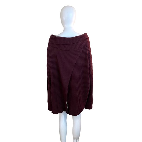 Free People Juicy Long Sleeve Thermal Sweater Size M Date Night - Picture 4 of 7